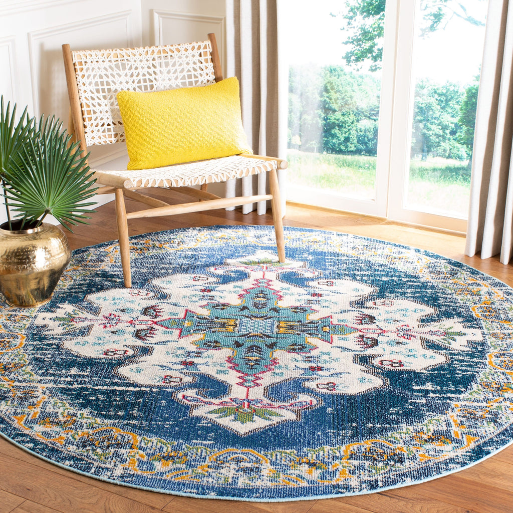 Tapis décoratif SAFAVIEH Madison Marilou Boho Medallion effet vieilli