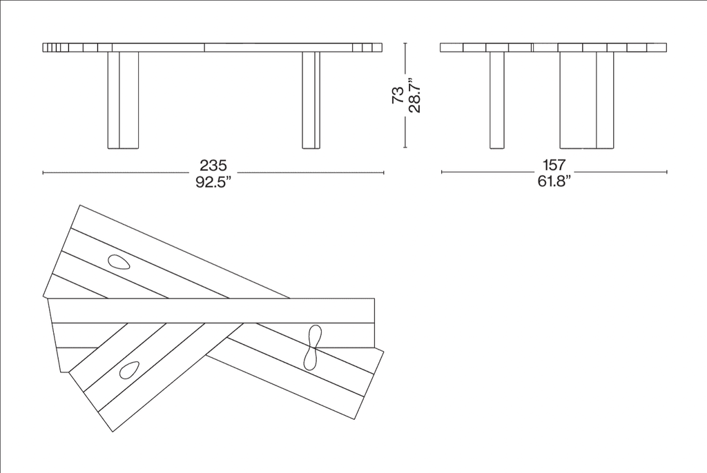 Table Cassina Ventaglio