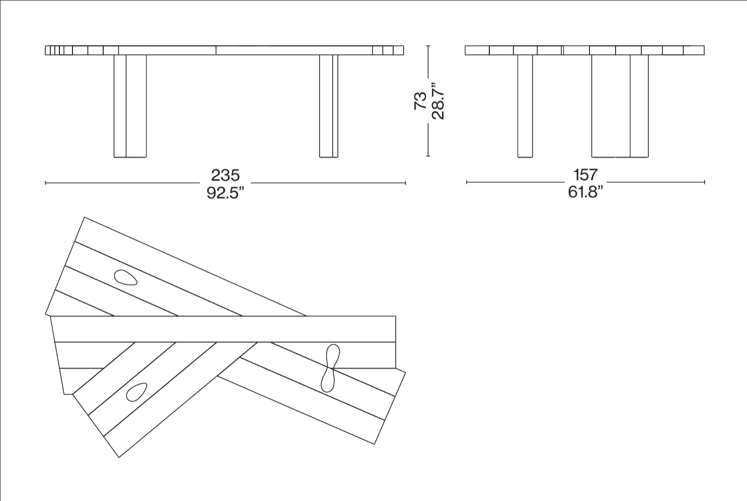 Table Cassina Ventaglio