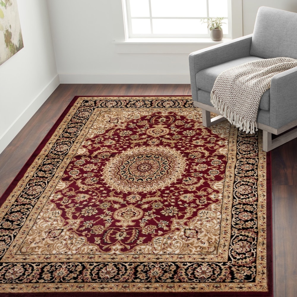 Tapis médaillon oriental traditionnel de la World Rug Gallery