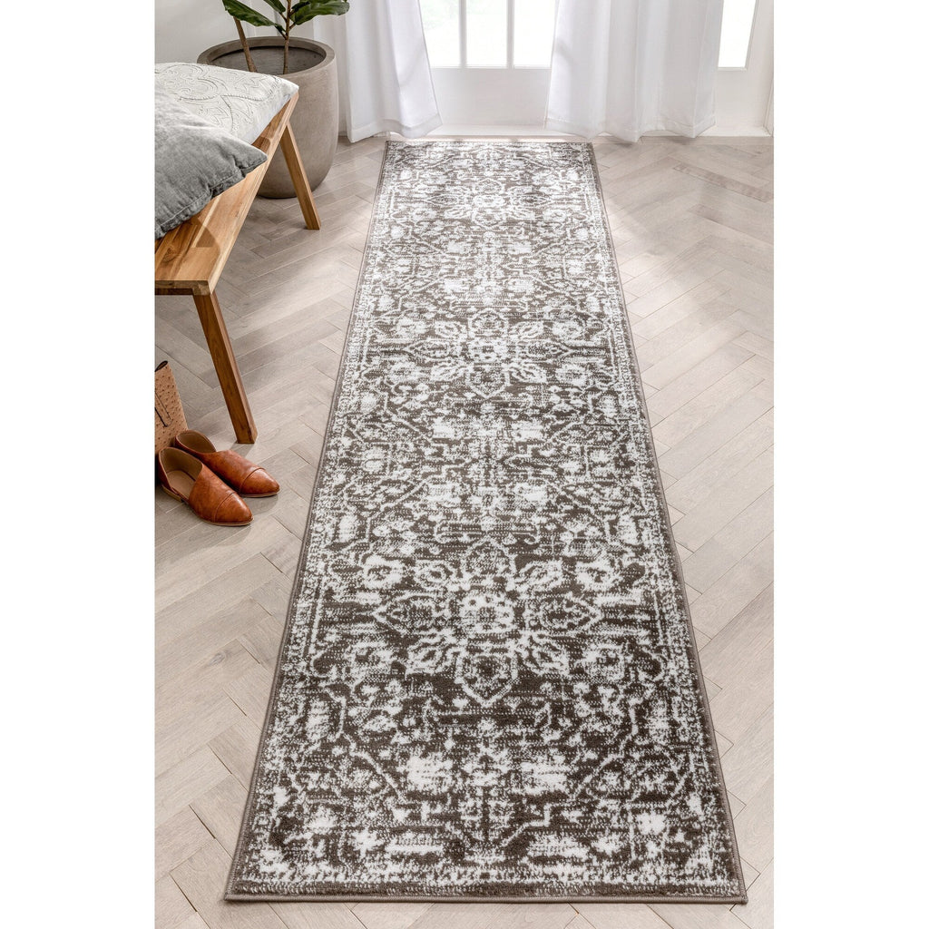 Tapis d'intérieur à motif floral oriental bohème vintage Dazzle Disa bien tissé