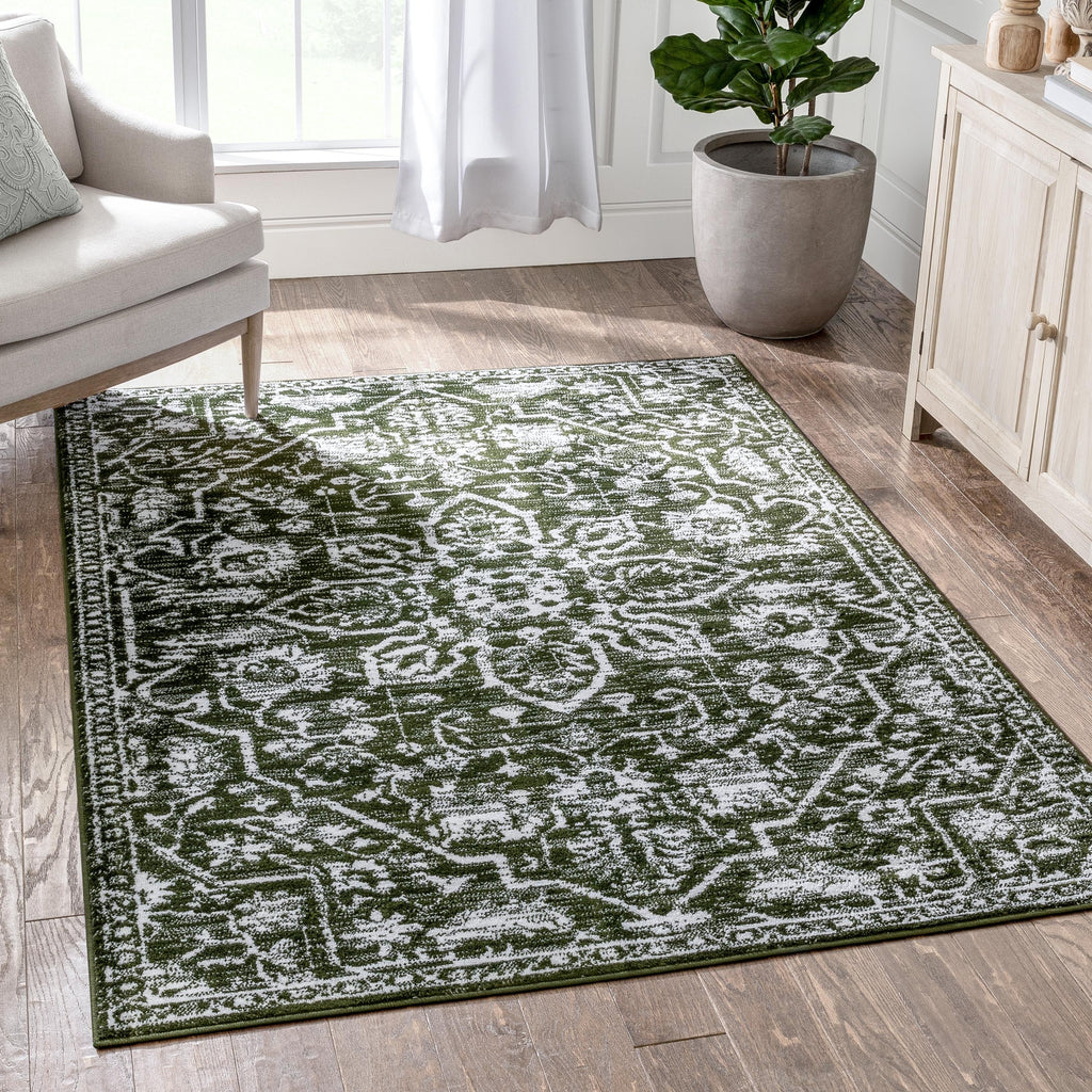 Tapis d'intérieur à motif floral oriental bohème vintage Dazzle Disa bien tissé