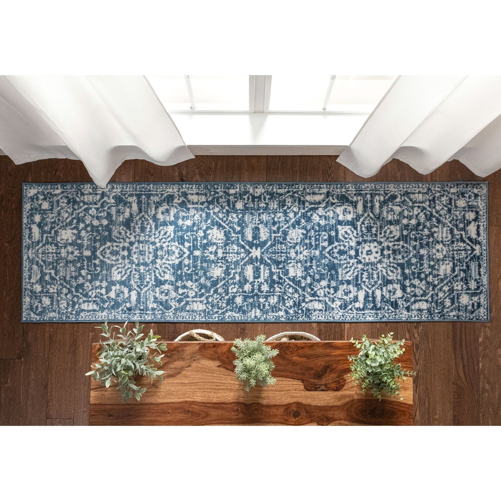 Tapis d'intérieur à motif floral oriental bohème vintage Dazzle Disa bien tissé