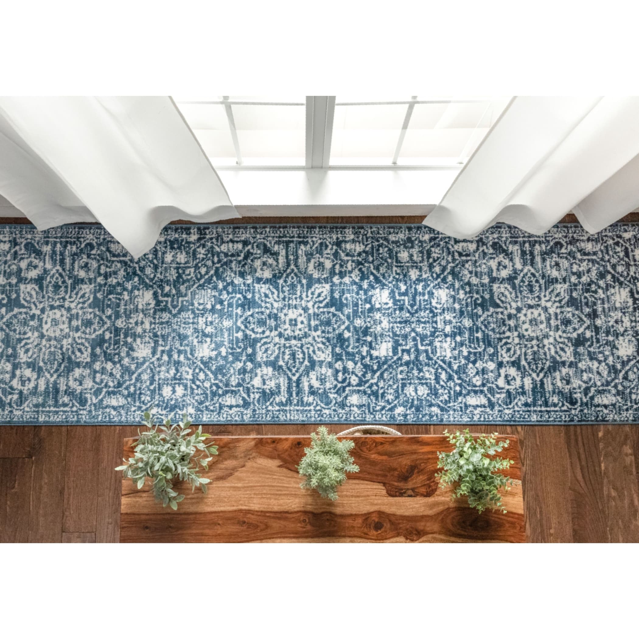 Tapis d'intérieur à motif floral oriental bohème vintage Dazzle Disa bien tissé