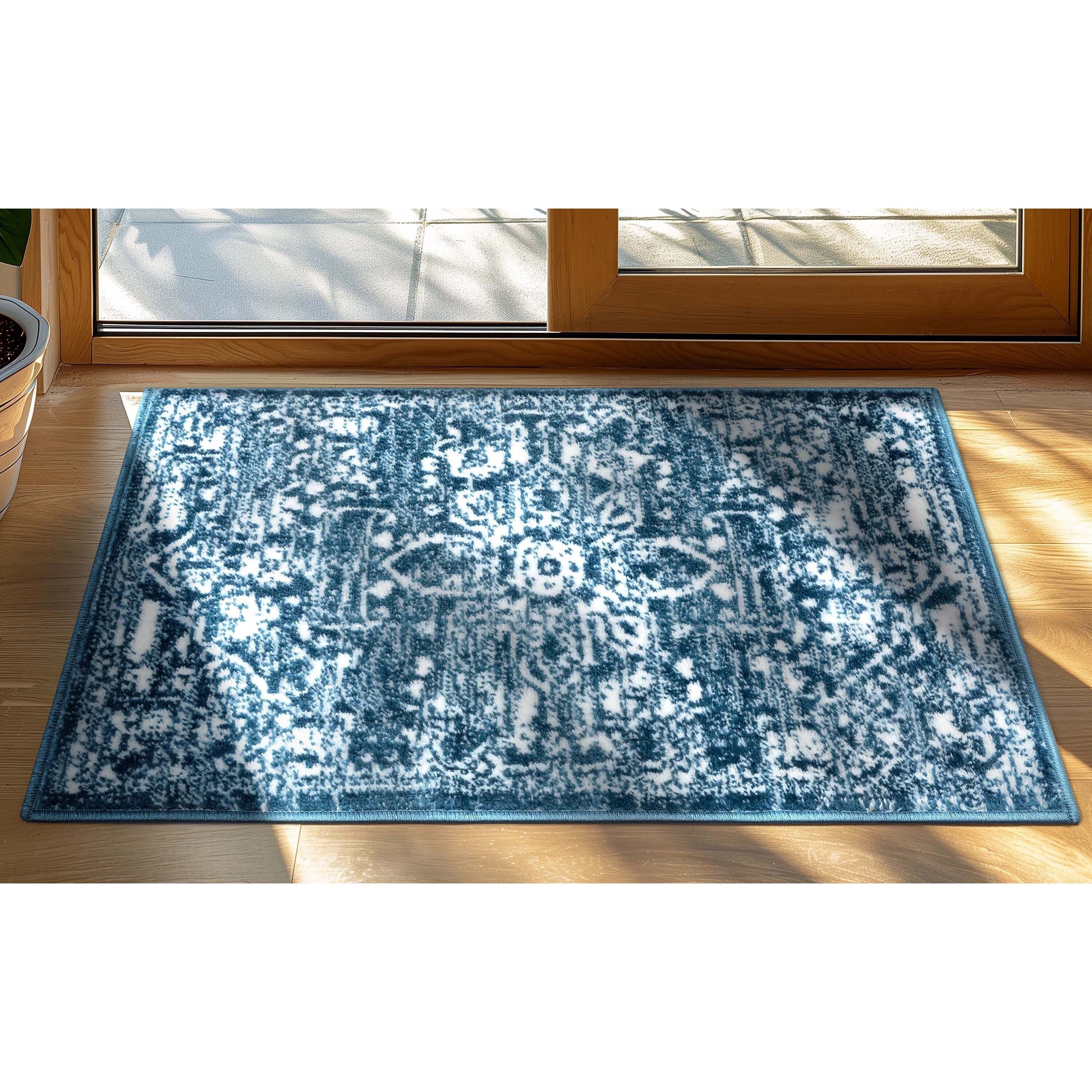 Tapis d'intérieur à motif floral oriental bohème vintage Dazzle Disa bien tissé