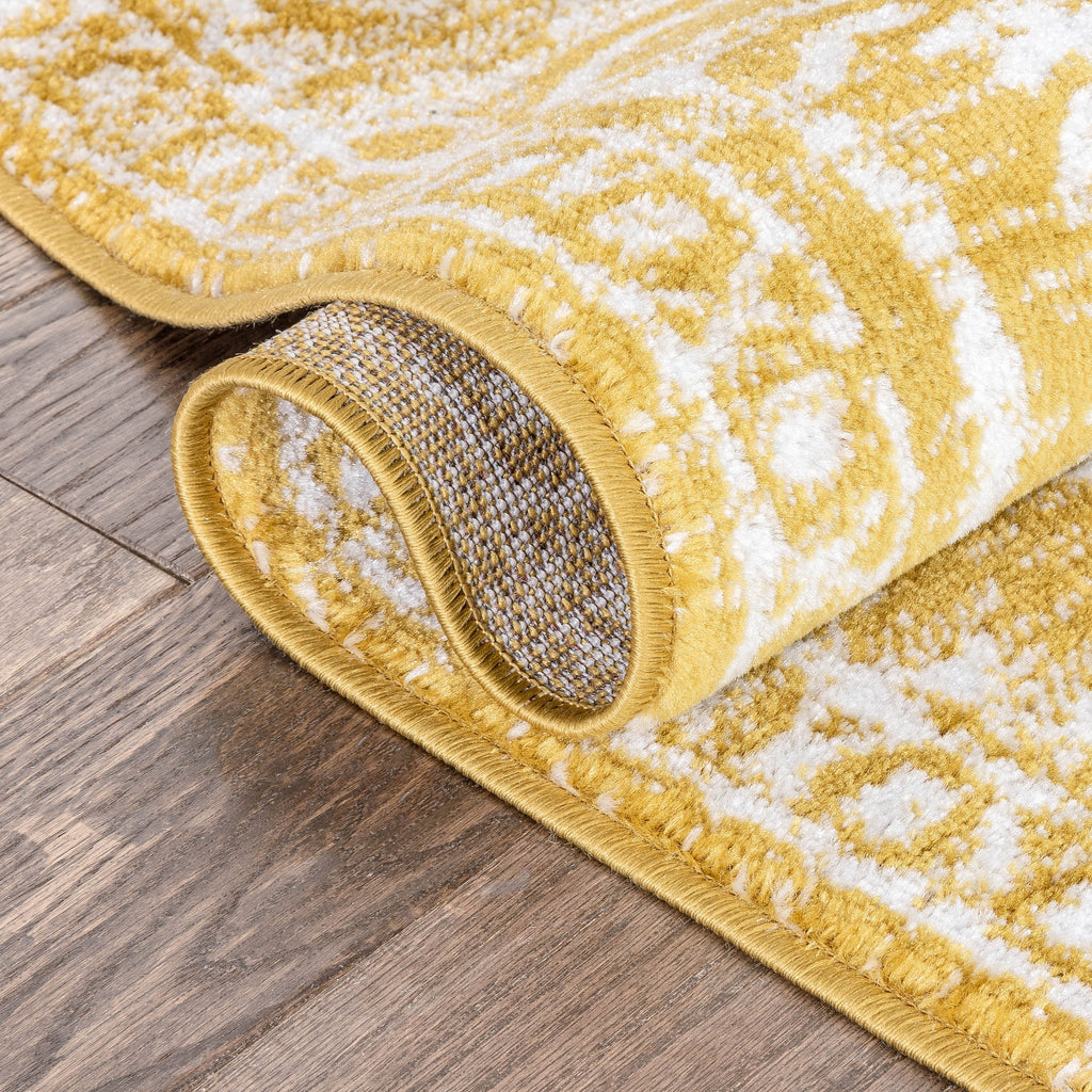 Tapis d'intérieur à motif floral oriental bohème vintage Dazzle Disa bien tissé