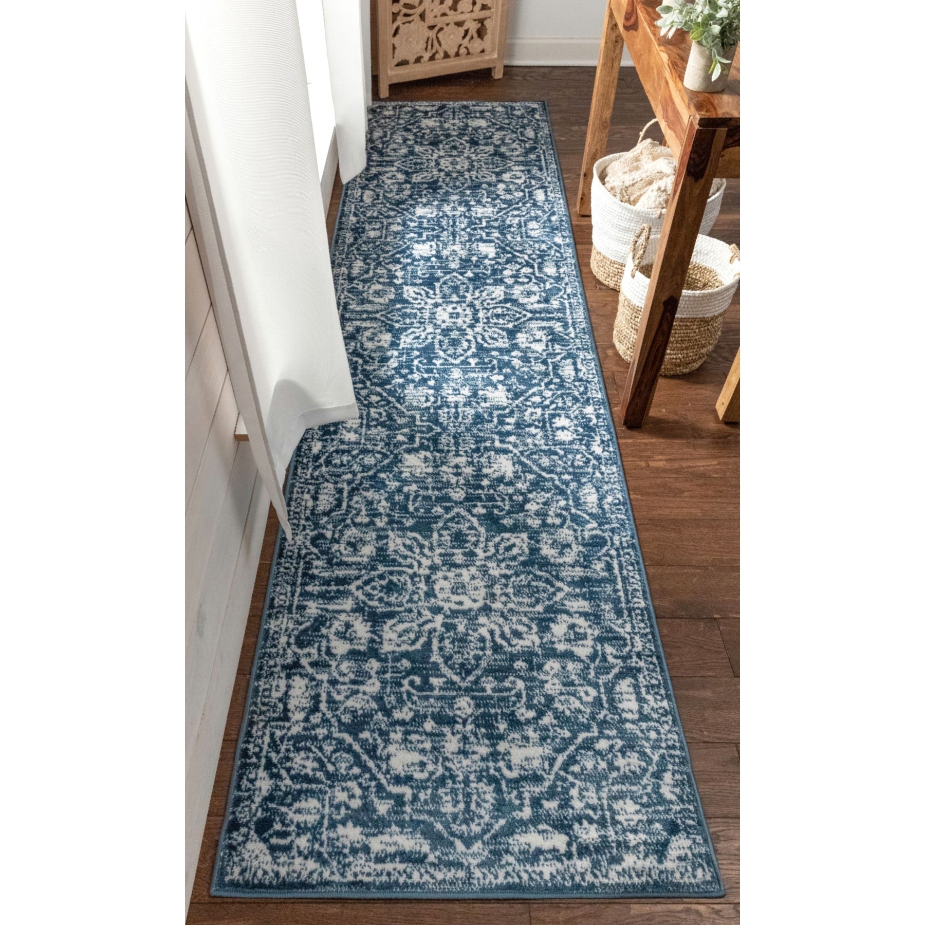 Tapis d'intérieur à motif floral oriental bohème vintage Dazzle Disa bien tissé