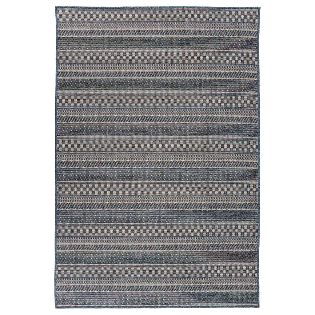 Tapis d'intérieur/extérieur à rayures géométriques bohèmes World Rug Gallery