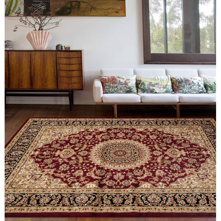 Tapis médaillon oriental traditionnel de la World Rug Gallery
