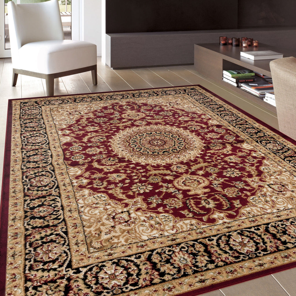 Tapis médaillon oriental traditionnel de la World Rug Gallery