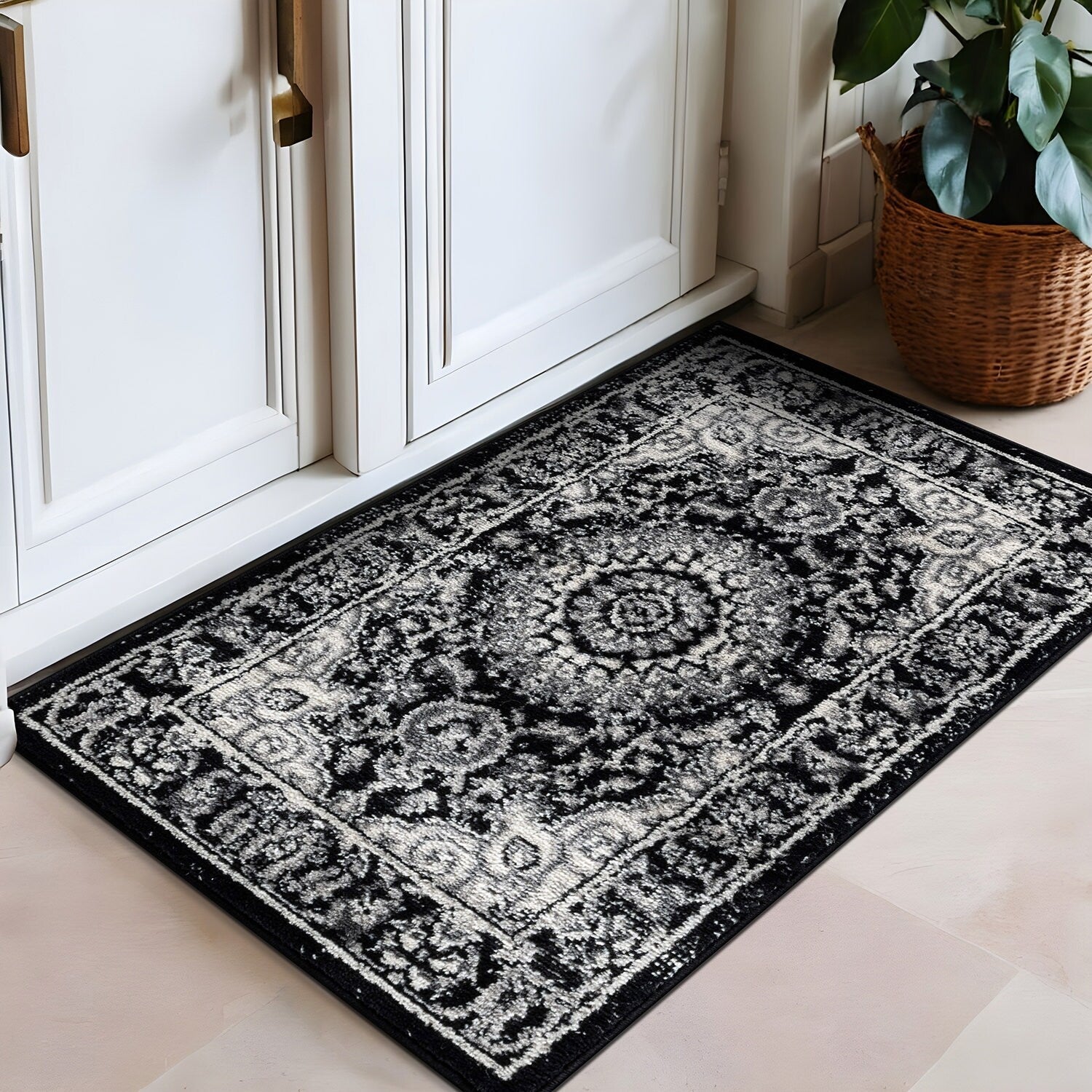 Tapis médaillon oriental traditionnel de la World Rug Gallery