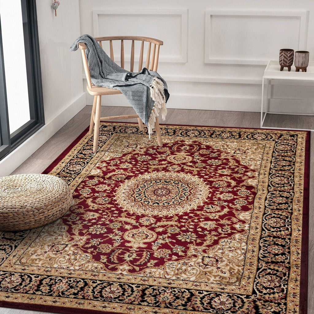 Tapis médaillon oriental traditionnel de la World Rug Gallery