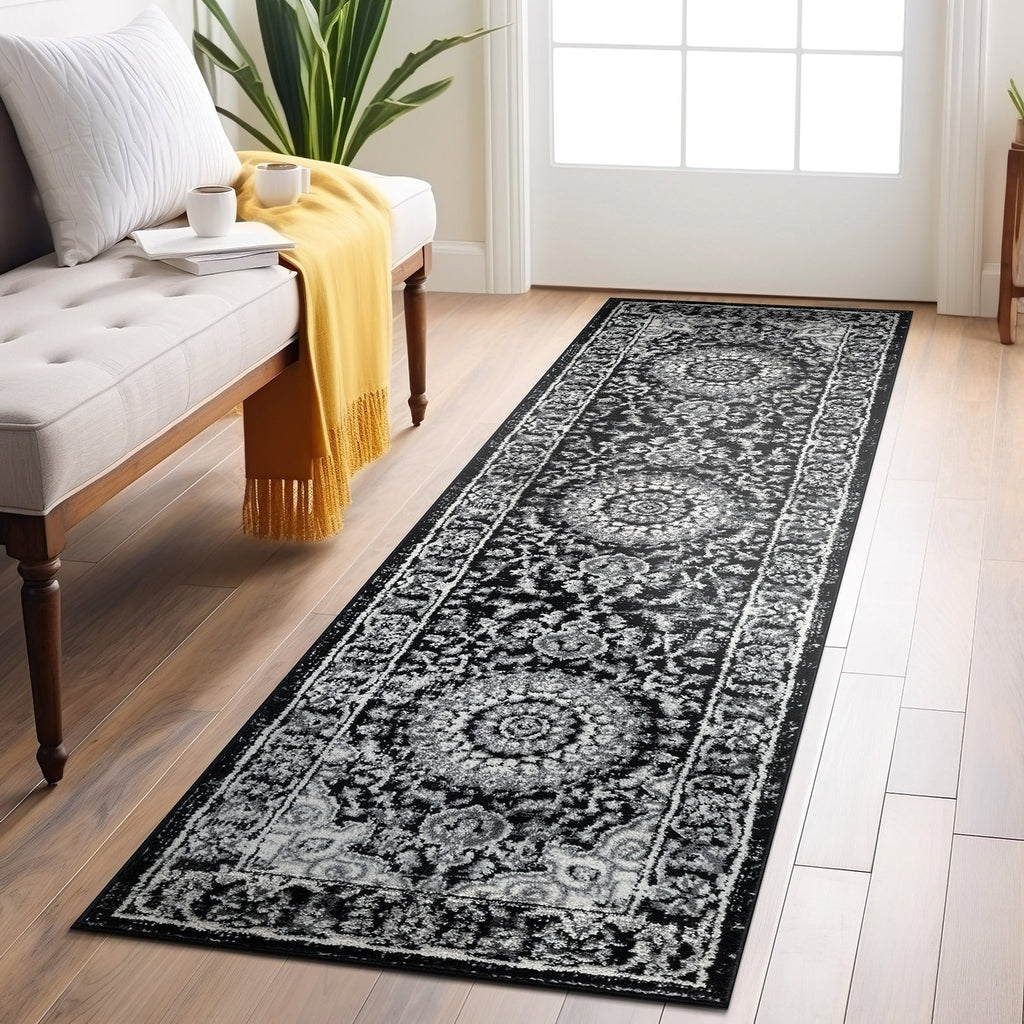 Tapis médaillon oriental traditionnel de la World Rug Gallery