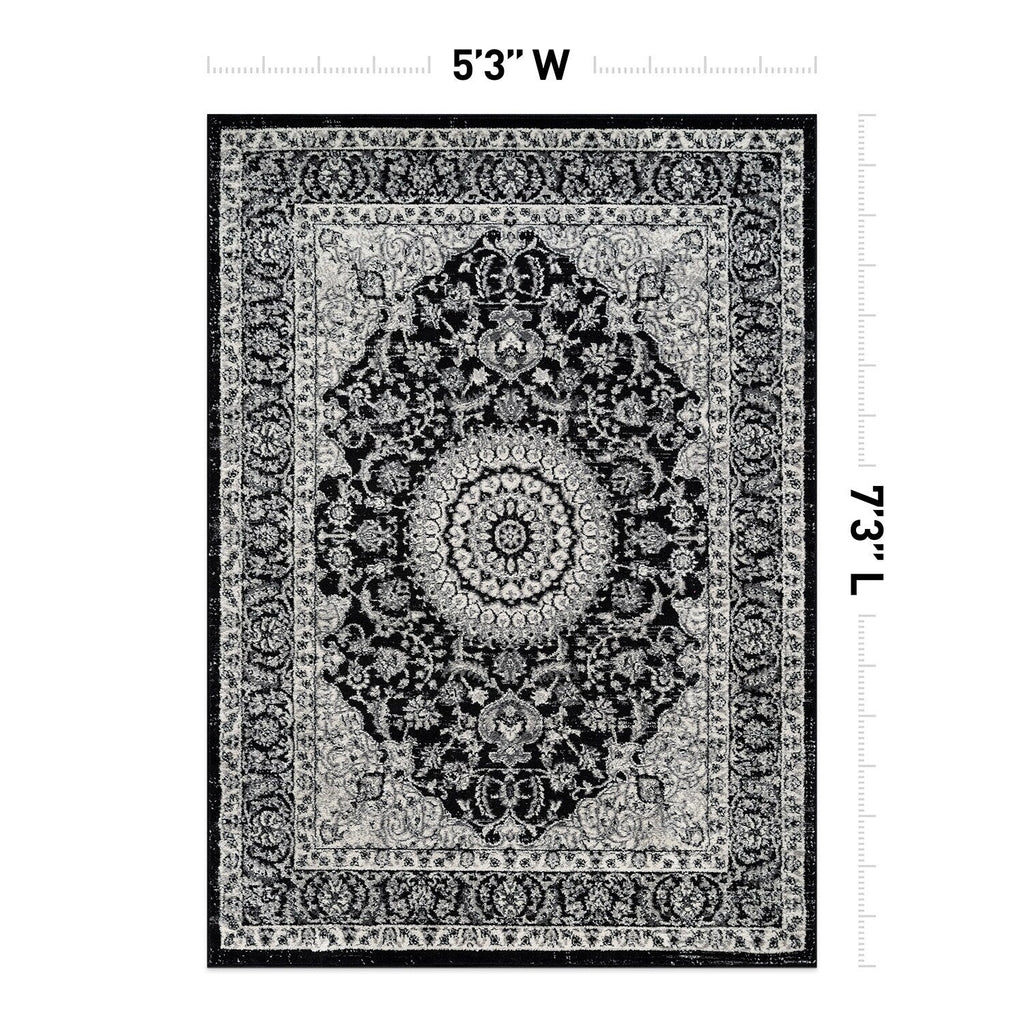 Tapis médaillon oriental traditionnel de la World Rug Gallery