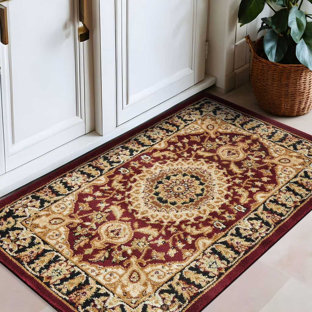 Tapis médaillon oriental traditionnel de la World Rug Gallery