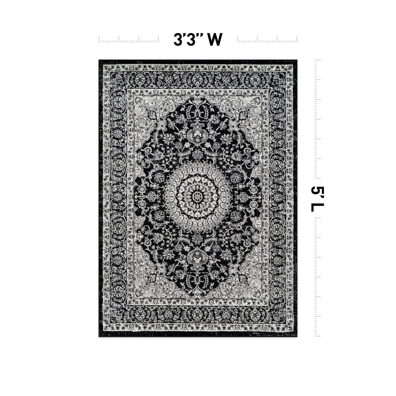 Tapis médaillon oriental traditionnel de la World Rug Gallery