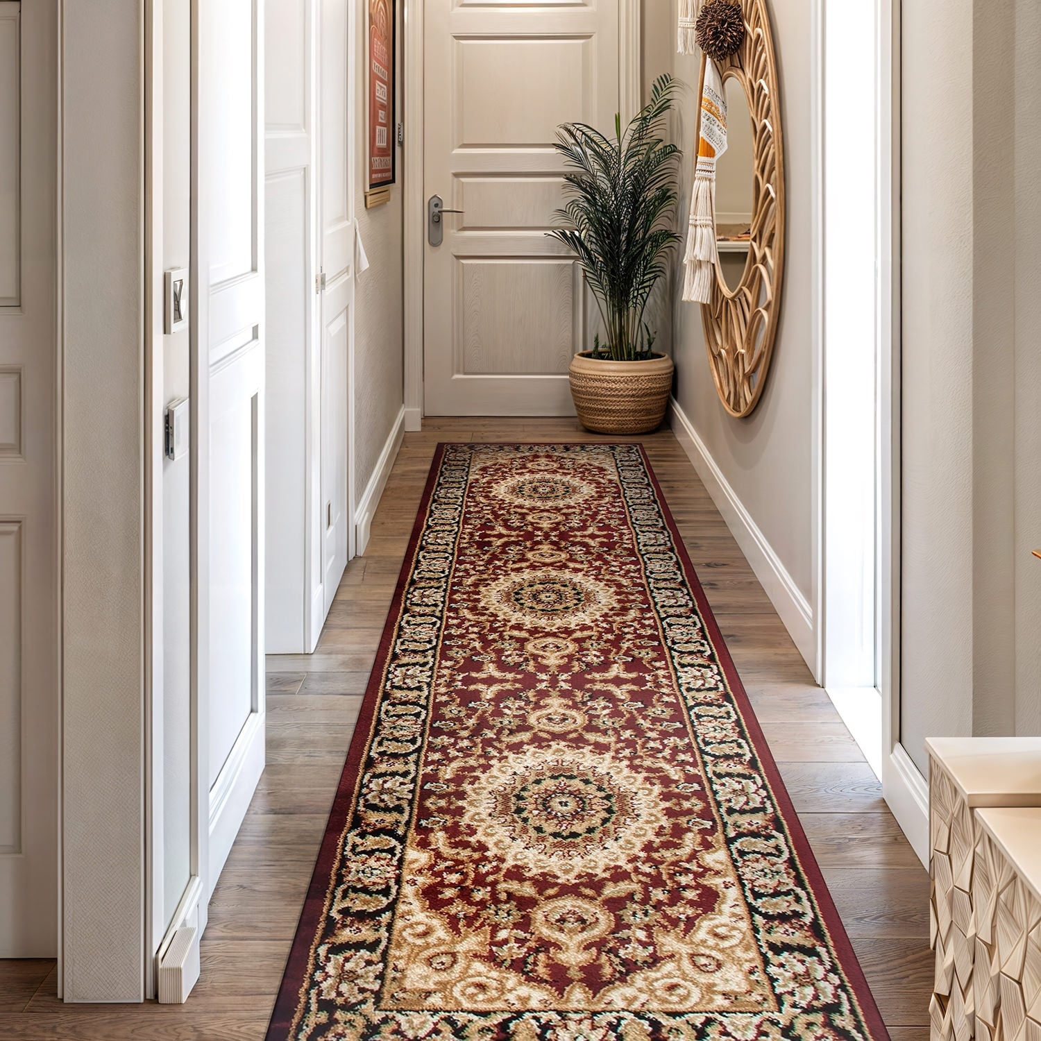 Tapis médaillon oriental traditionnel de la World Rug Gallery