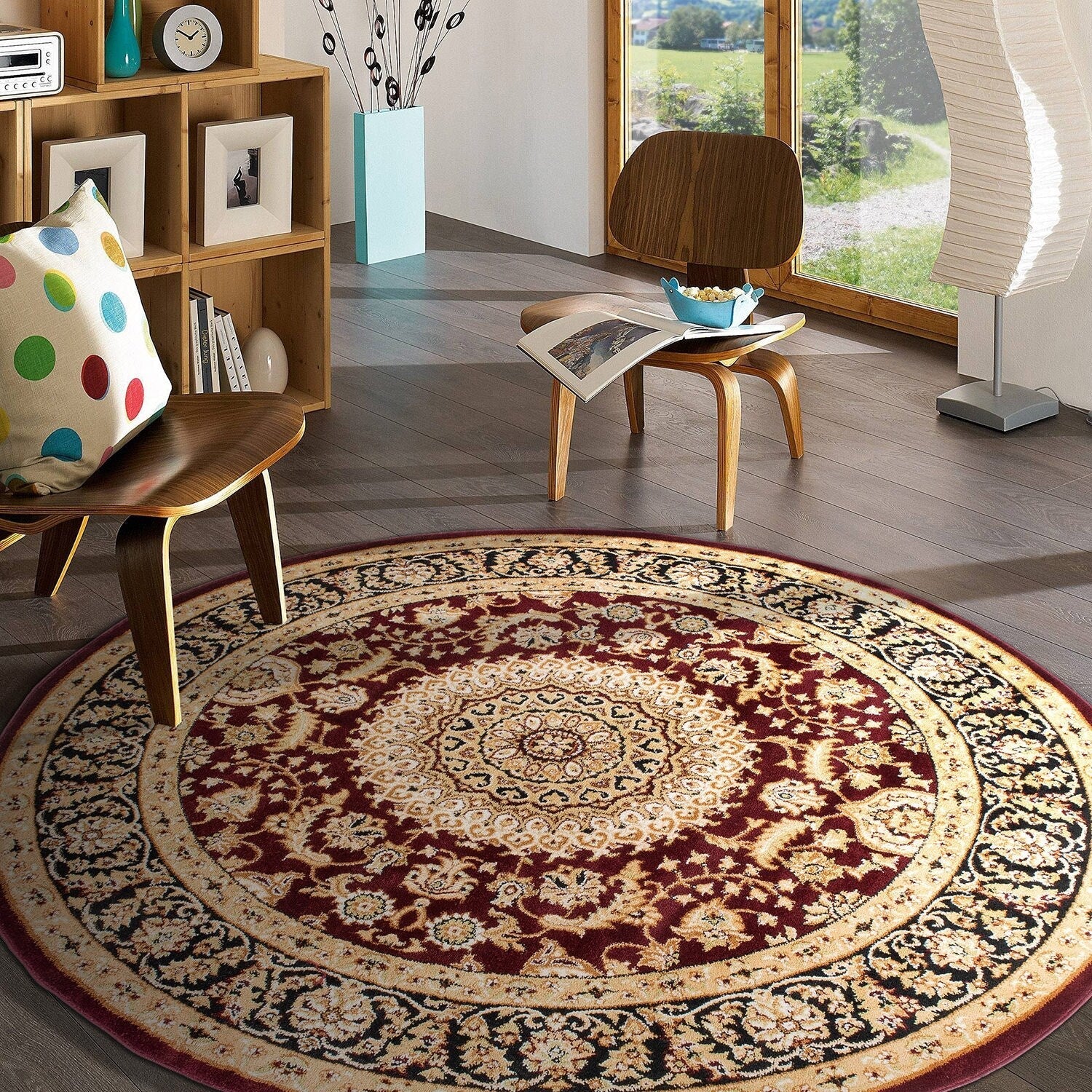 Tapis médaillon oriental traditionnel de la World Rug Gallery
